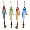 Vintage Fishing Lure Wall Hangings – Set of 4, Multicolor Nautical Art